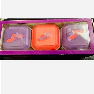 New Set of 3 Candles Tins Lilac Lavender Raspberry